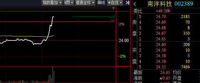 南洋科技反弹