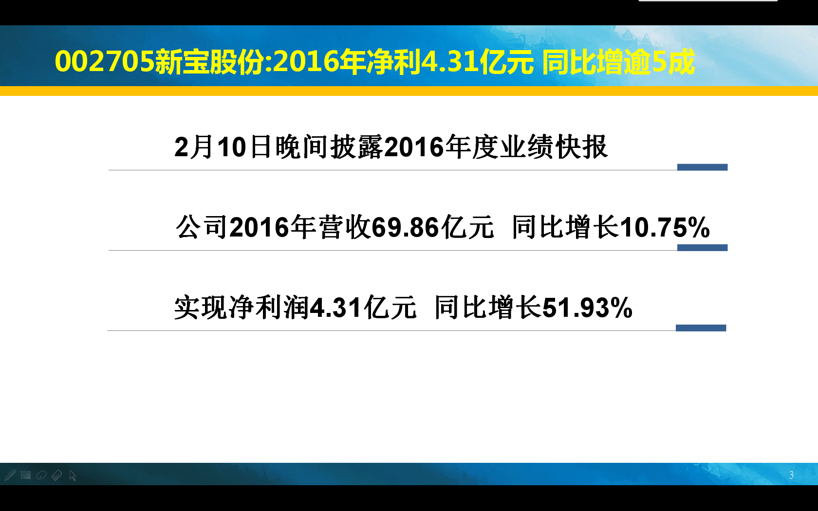 2017年2月10日公告