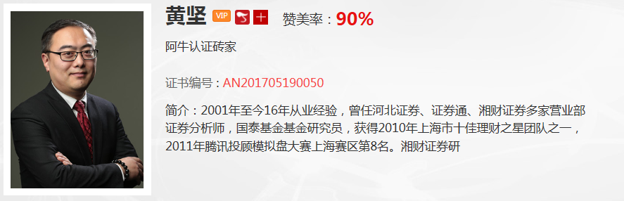 黄坚：市场中期看还是没有机会  估值问题应该变化来看