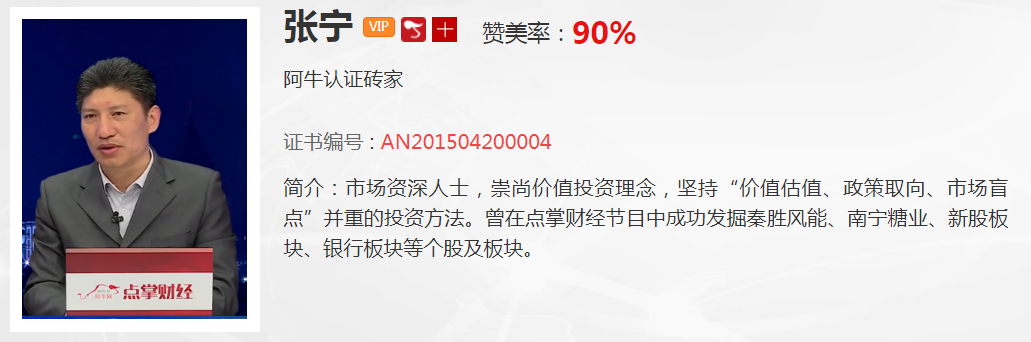 张宁：市场还需要更加强有力的政策   指数未走出下跌通道