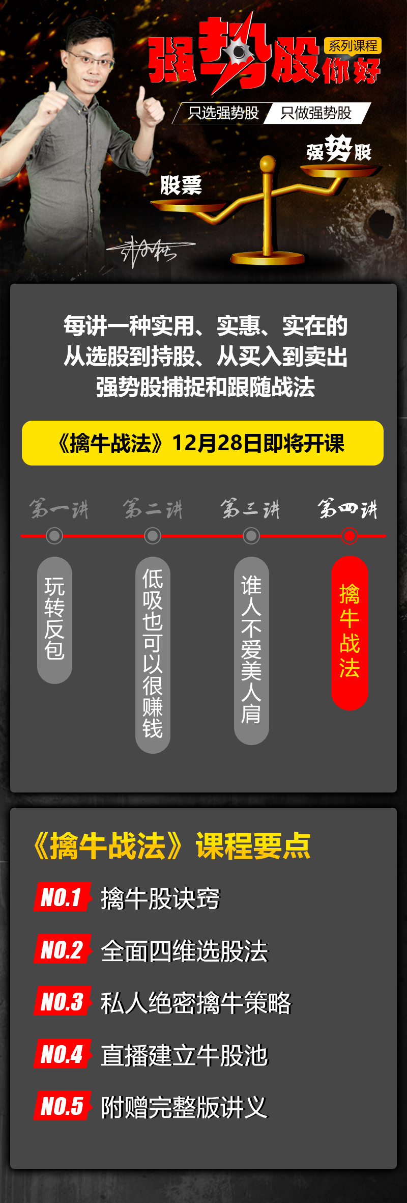 感恩于您！《擒牛战法》牛金课程，得到了你们的肯定！