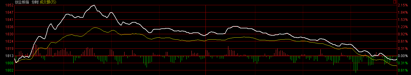 创业板受年线压制，上午兴奋的一律被坑