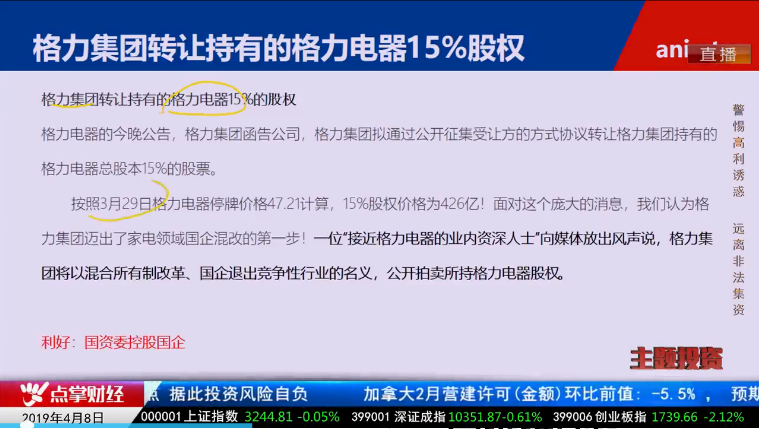 【观点】毛利哥：突破千日线健康牛喝水，格力股权转让引爆国改行情！