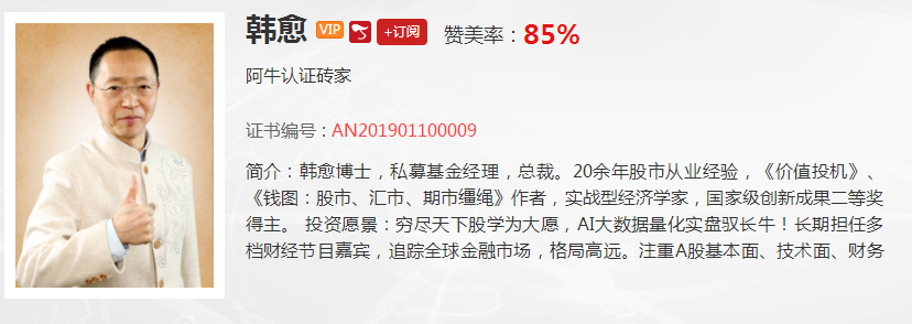 【观点】韩愈：今日大盘走势不温不火，震荡格局将会继续