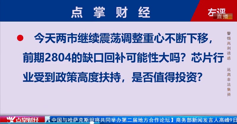 【观点】左安龙：股票ETF三日净流入百亿 2804缺口或有一探