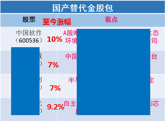 国产替代果然成为反弹先锋