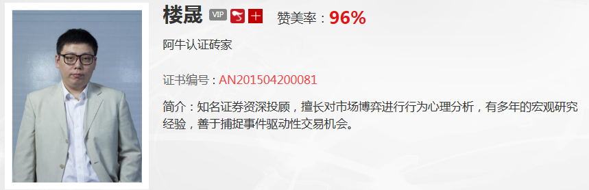 【观点】楼晟：市场还是可以积极乐观，这里已经给大家透露出信号