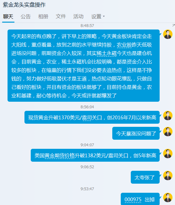 6月20号个股操作总结：银泰资源 翔鹭钨业 新农开发