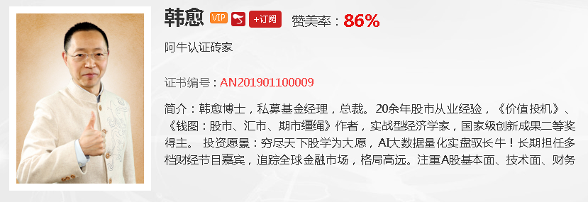 【观点】韩愈：注意！！这两条主线继续走出赚钱机会！！