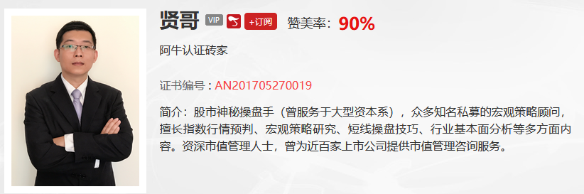 【观点】贤哥：市场走的是出轨再入轨的最强走法，只要这样即可