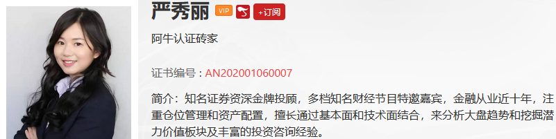 【观点】严秀丽：绝对跌不下去！这条主线可以低吸！