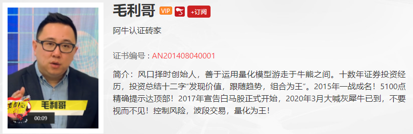 【观点】毛利哥：紧盯这两个因素才能较好的指导操作！