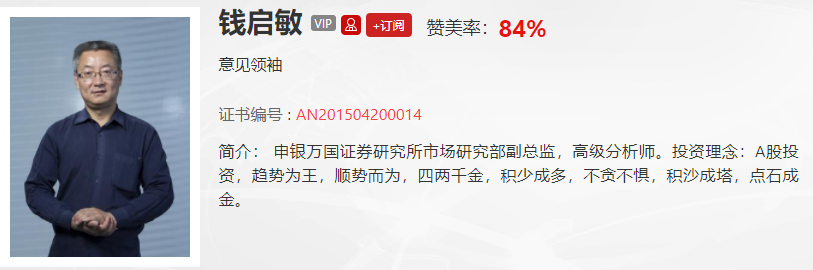 【观点】钱启敏：不要抱有幻想！短期的市场最多到这个位置