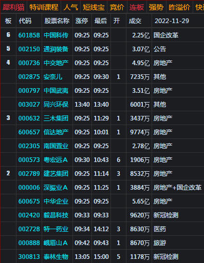 大盘高举高打 房地产板块掀涨停潮